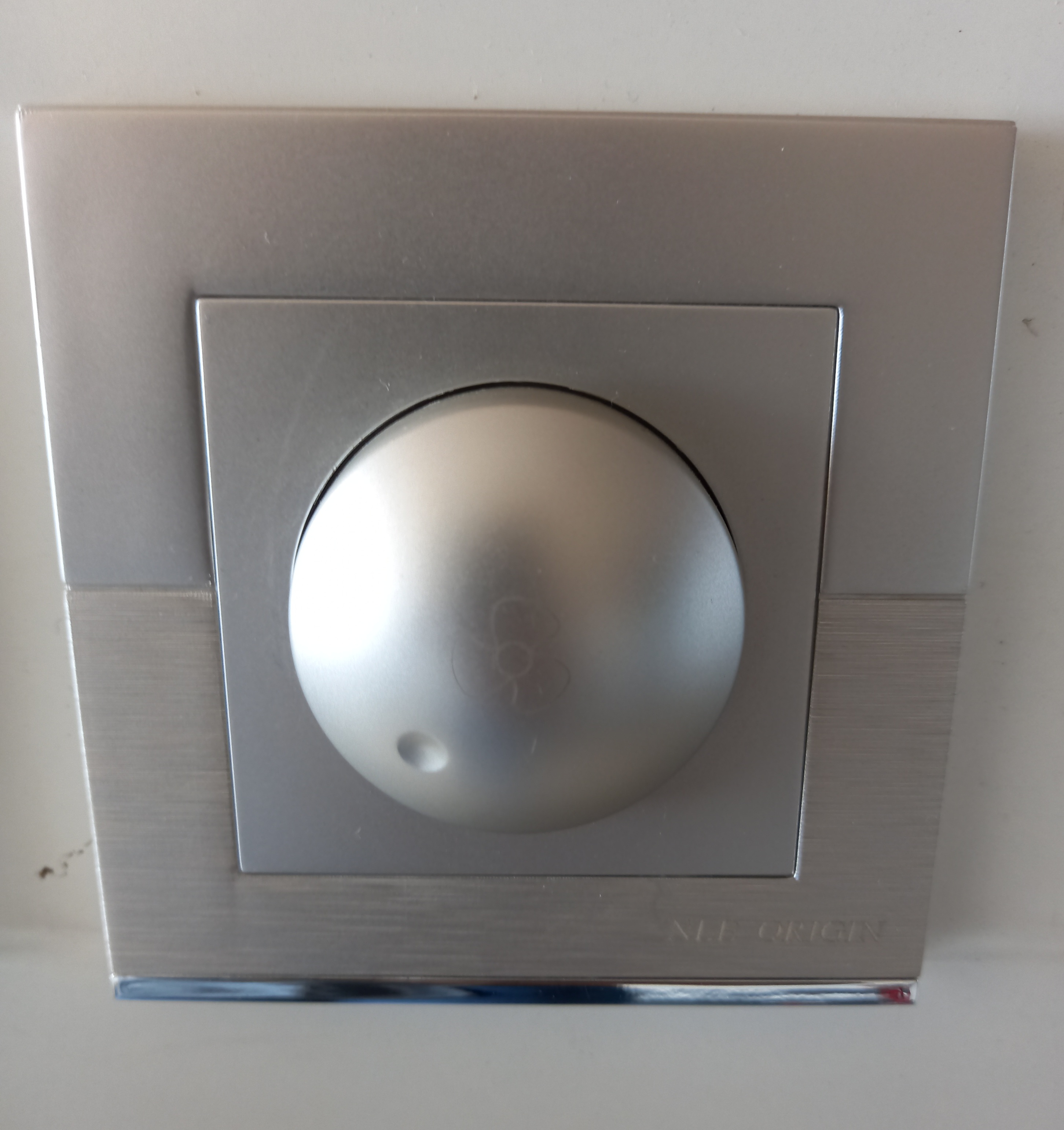 Fan dimmer Silver on Silver