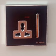 Single socket H8 classic black