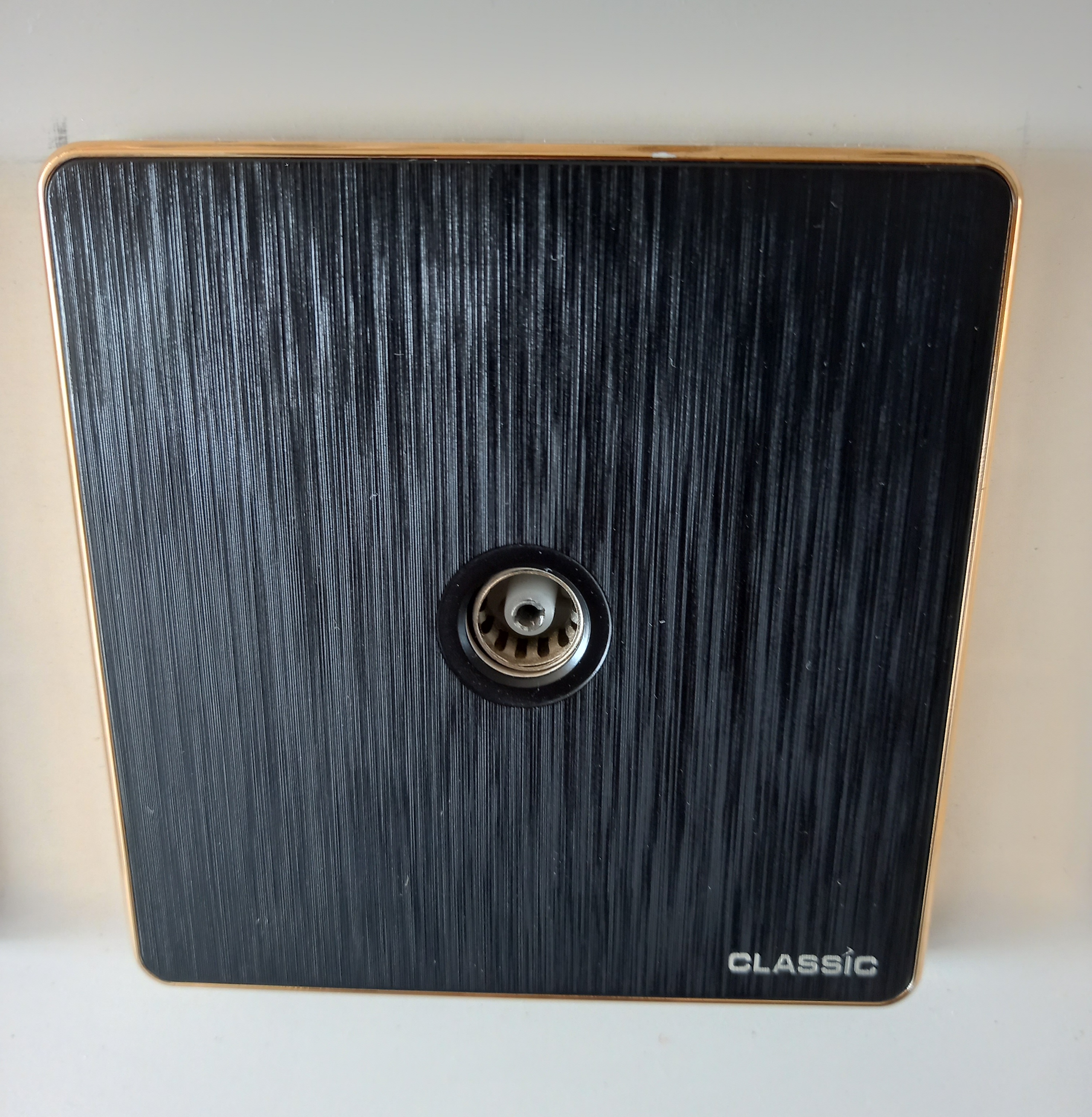 Tv socket C72 classic black
