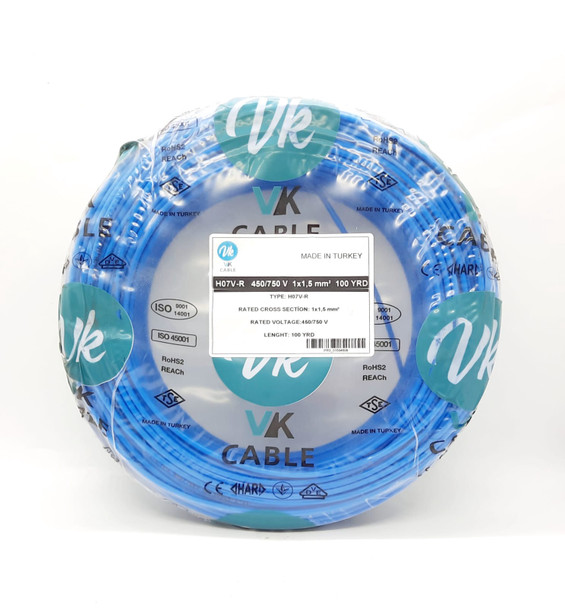 reroy cables 2.5 mm conduit  blue